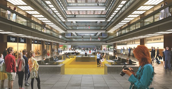 Photo: Bell Works, the re-envisioned former Bell Labs building in Holmdel, expects to feature shopping street. Photo Credit: Courtesy Bell Works