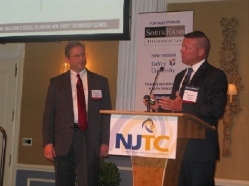 Photo: Kurt Anderson and Jim Bourke present the findings of the IT Industy Survey Photo Credit: NJTC