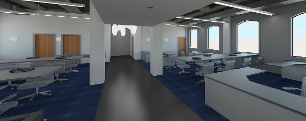 Photo: Rendering of Vi Collaboration Hub at TetherView HQ. Photo Credit: Nicholl Field Design