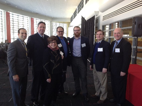 Photo: Officials gather at NJ Makers Day at NJIT and announce NJII partnership with TechX Foundry. Photo Credit: Denise Spell