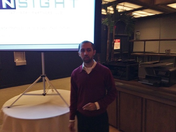 Photo: Vijar Kohli speaking at the NJ Strategic Design + Tech meetup Photo Credit: Marc Weinstein