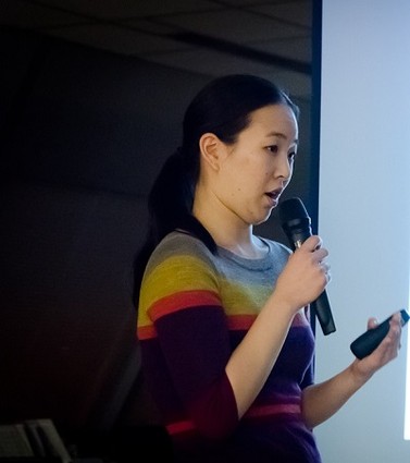 Photo: Stephanie Chang spoke about search and social media at NJETs. Photo Credit: Zion Kim
