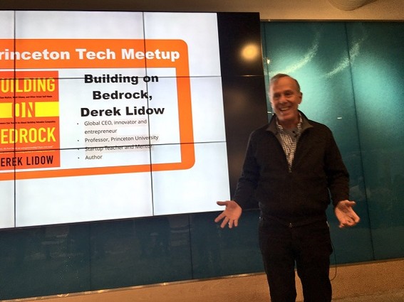 Photo: Derek Lidow at the Princeton Tech Meetup in April Photo Credit: Esther Surden