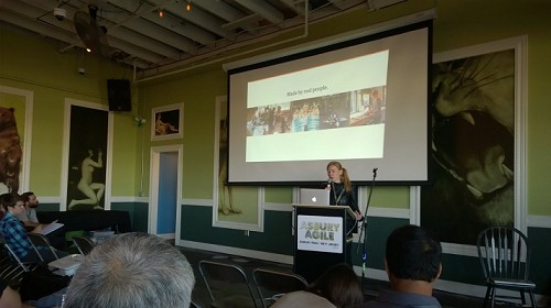Photo: At Asbury Agile, Etsy's Mounter talked about embracing change. Photo Credit: John Critelli