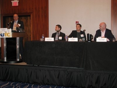 Photo: Panelists field questions from David Sorin of SorinRand at the NJTC Venture Conference in March. Photo Credit: NJTC