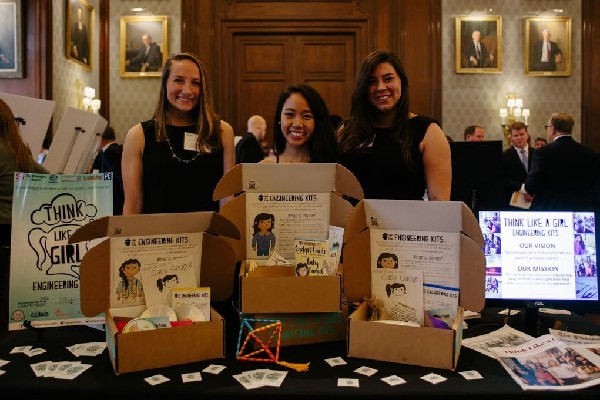 Photo: The Think Like a Girl Engineering Kits team. Photo Credit: Courtesy Think Like a Girl Engineering