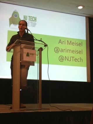 Photo: Ari Meisel at the NJ Tech Meetup. Photo Credit: Christine Curatolo