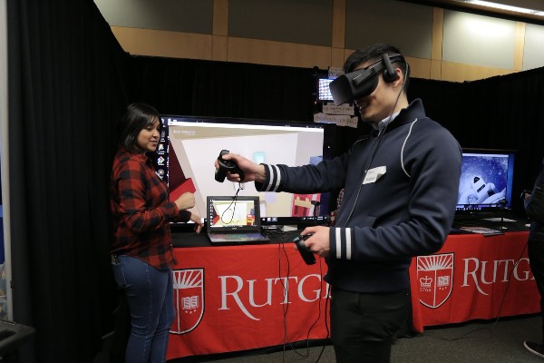 Photo: Rutgers VR Showcase Photo Credit: Courtesy Rutgers via Twitter